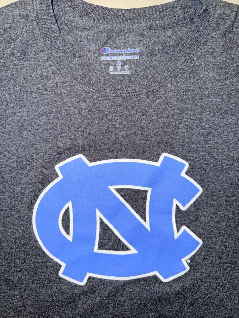 Champion North Carolina Men's Charcoal T-Shirt - Picture 2 of 3